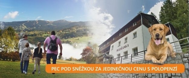  Výhodně!  Až 8 dní v Peci pod Sněžkou s polopenzí v penzionu Modřanka.
