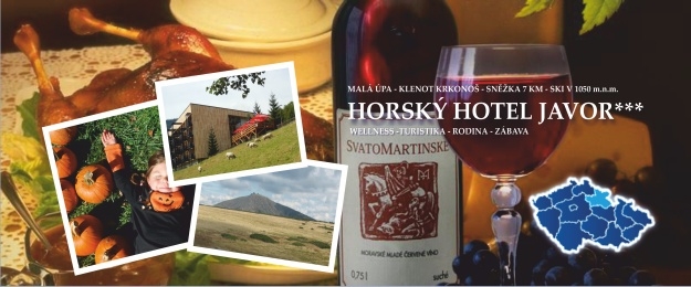 Svatomartinský víkend s plnou penzí na 3 dny v Hotelu Javor v Krkonoších.
